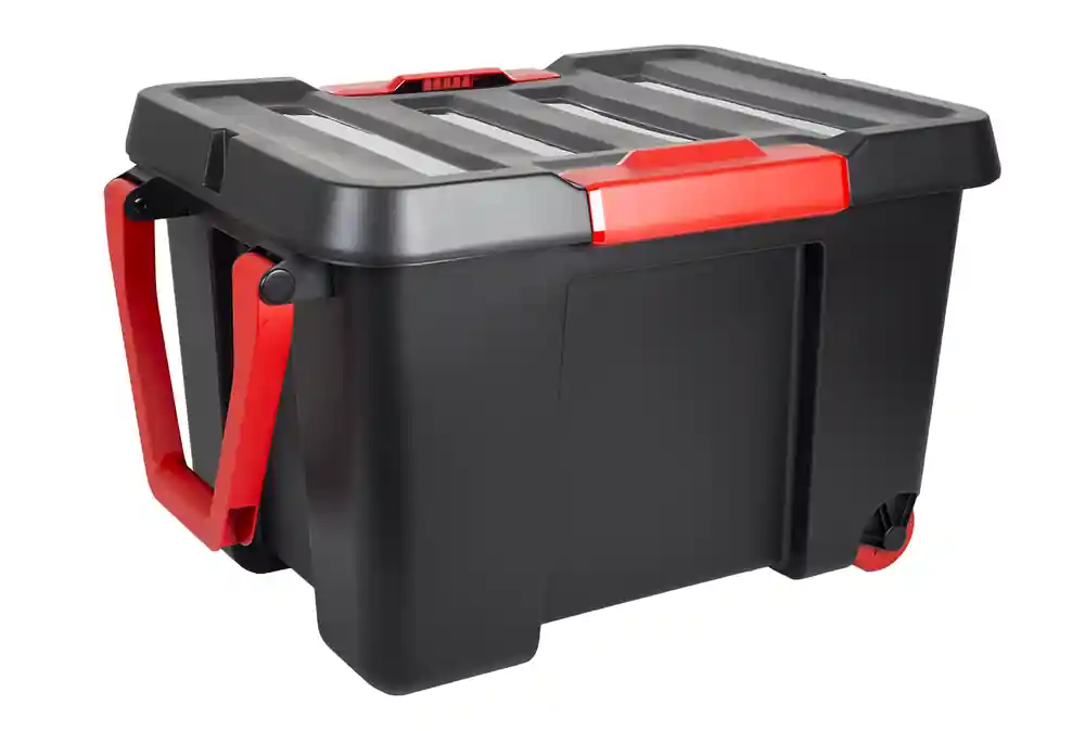 Malle de stockage en plastique avec couvercle et poignée 120 L EDA Seulement Aujourd'hui