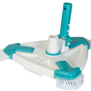 Expédié Aujourd'hui Balai nettoyeur piscine triangulaire rotatif avec brosse GRE