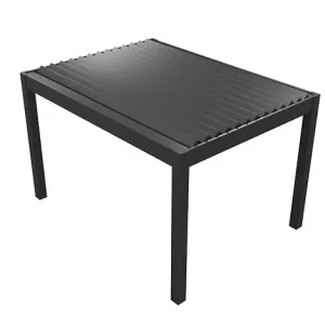 Meilleur Prix Pergola autoportante aluminium Rousseau - Gris - 3000x3000mm ELSEALU