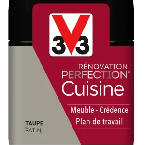 Peinture de rénovation cuisine finition satinée taupe 75 ml V33 Authentique