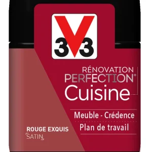 Top Vente Peinture de rénovation cuisine finition satinée rouge extrème 75 ml V33