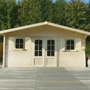 Abri de jardin bois Cevins - L.568xH.275xP.388cm SOLID Bon Plan