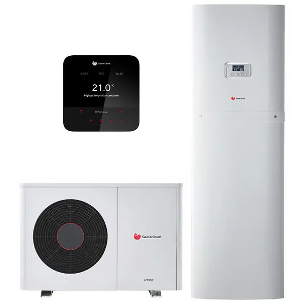 Meilleure Vente Pompe à chaleur Air / Eau Monobloc GeniaAir Max 4 Mono + GeniaSet Max + MiPro Sense - SAUNIER DUVAL