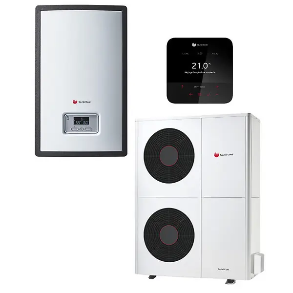 Ensemble PAC Air / Eau Genia Air 10 kW Tri chauffage seul + MiPro Sense - SAUNIER DUVAL - SAUAIR10CST Bon Marché