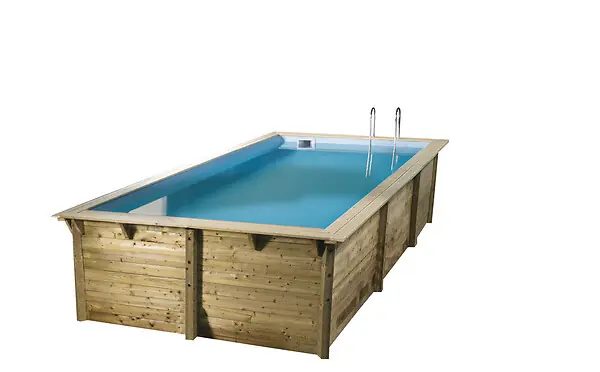 Pas Cher Piscine en bois Sunwater - Liner Bleu - L.555xH.140xP.300cm UBBINK PIS