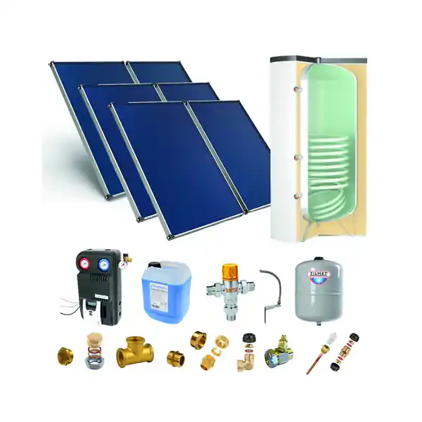 Commander Maintenant Chauffe-eau solaire 6 capteurs solaires fixation toiture inclinée + ballon ECS 800L - THERMADOR - PSOLECSE68