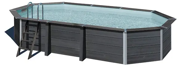 Piscine composite ovale - L.6,64xl.3,86xH.1,24m GRE Commander Vite