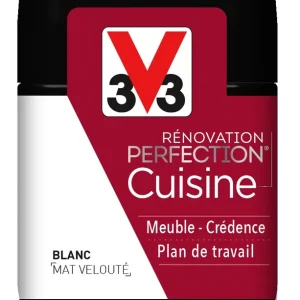 Peinture de rénovation cuisine finition mate blanc 75 ml V33 Dernière Chance