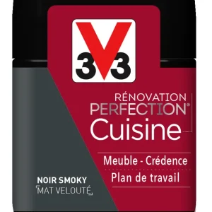 Prix Bas Peinture de rénovation cuisine finition mate noir smoky 75 ml V33
