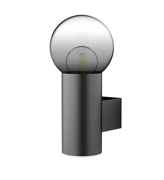 Meilleur Choix Applique murale filaire en métal - Noire - IP44 XANLITE