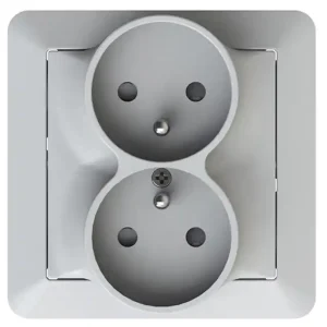 Meilleure Vente Double prise 2 pôles + terre Artezo blanc