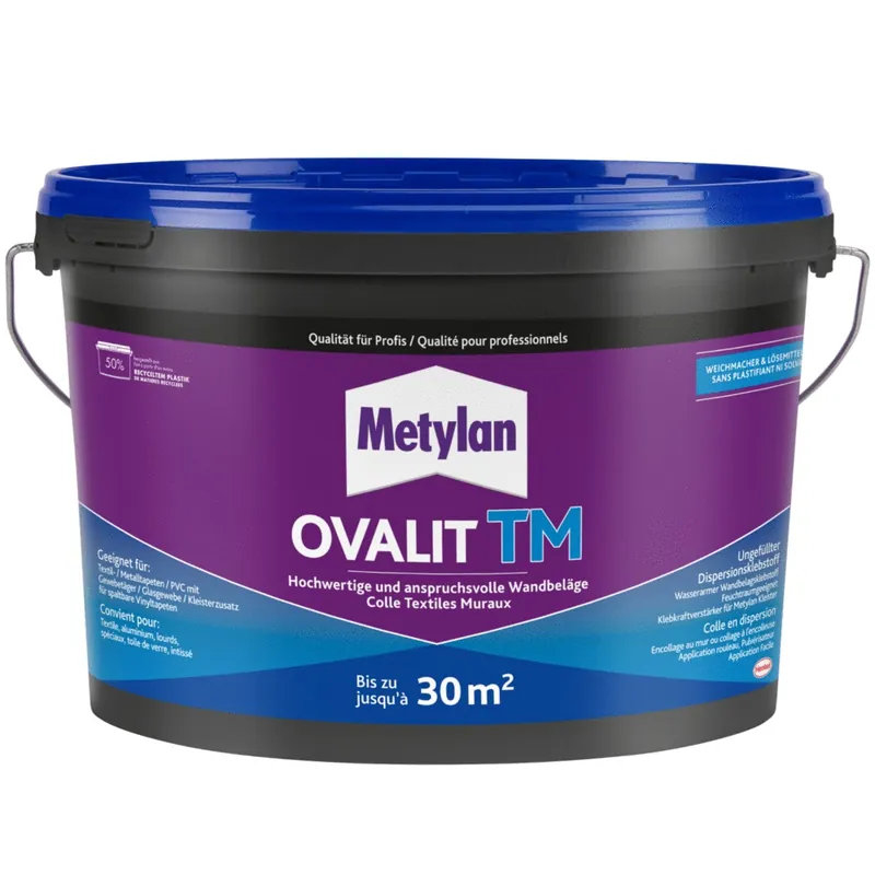 Colle pour toile de verre OVALIT TM 5 kg METYLAN Authentique