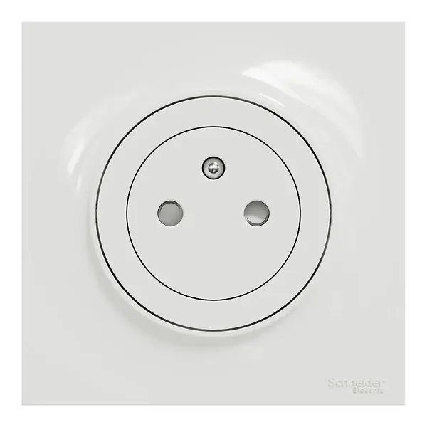 Usine Directe Prise électrique encastrée Odace 2P+T - Blanc - Lot de 5 SCHNEIDER ELECTRIC