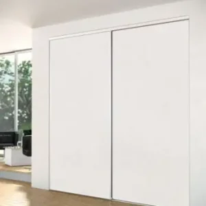 Commander Vite Porte de placard coulissante blanc nacré 1 vantail H 2,50 m x L 0,91 m YKARIO