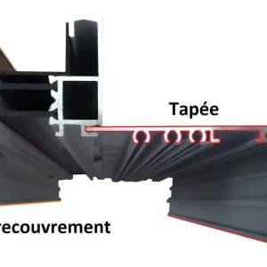 Vente Flash Kit aile de recouvrement pour baie alu 2000 x 2400 mm