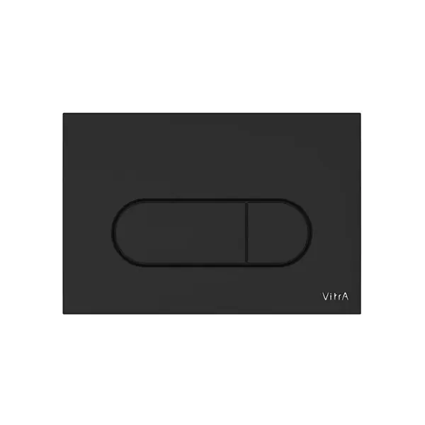 Satisfait Ou Remboursé Root Round Plaque de déclenchement double touche, Noir mat (740-2211) VITRA
