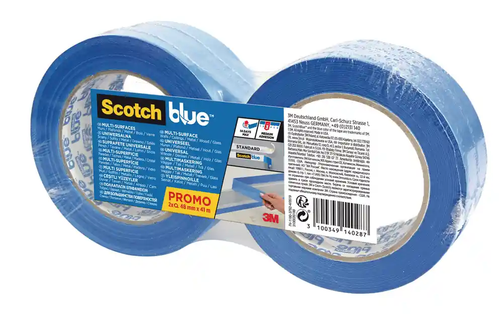 Ruban de masquage multi surfaces 40 m x 48 mm par 2 SCOTCH Offre Limitée