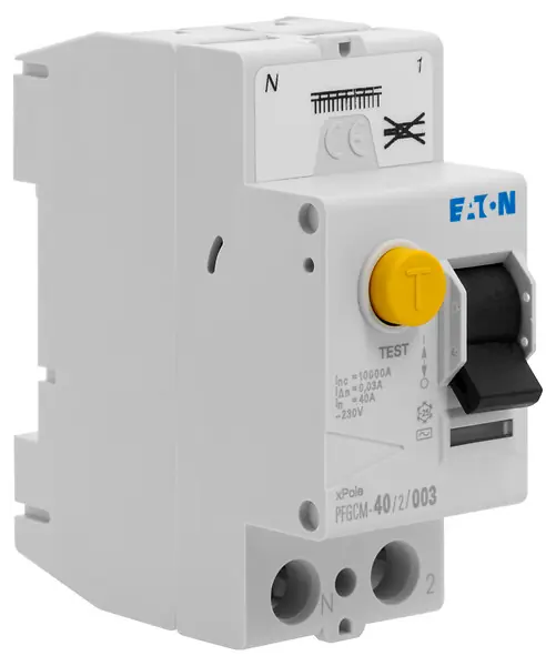 EATON Interrupteur différentiel auto 40A type AC 30mA, PFGCM, borne à ressort EATON CAPRI Commander Maintenant