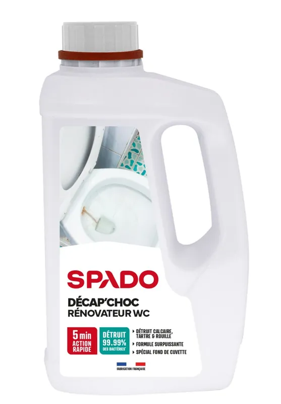 Rénovateur décapeur pour WC Décap‘choc 1 l SPADO Haute Qualité