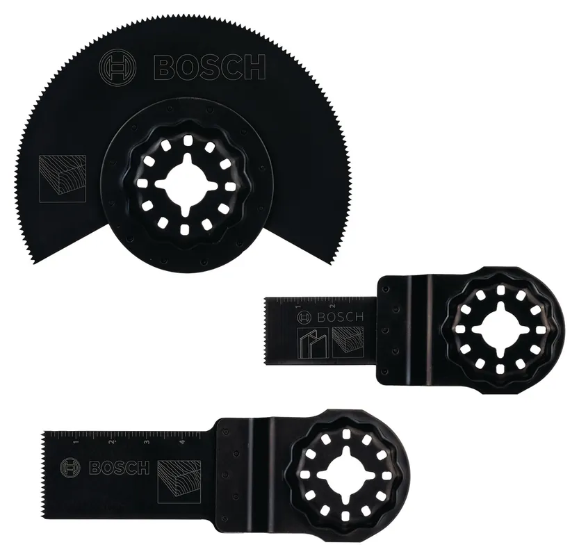 Marque Set d‘accessoires 3 pièces bois et métal pour outils multifonctions Promoline BOSCH