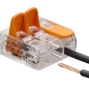 Meilleure Vente Bornes automatiques 3 entrées pour fil souple ou rigide S221 par 15 WAGO