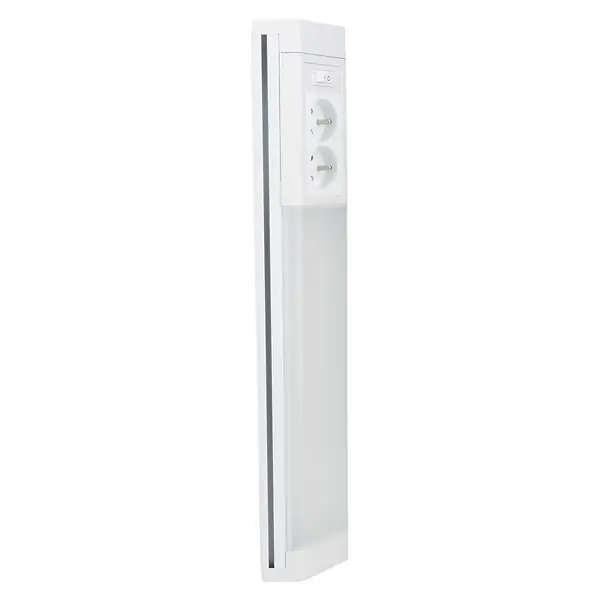 Réglette LED cuisine 10W 850lm 4000K IP20 + 2 prises - Zenitech Marque
