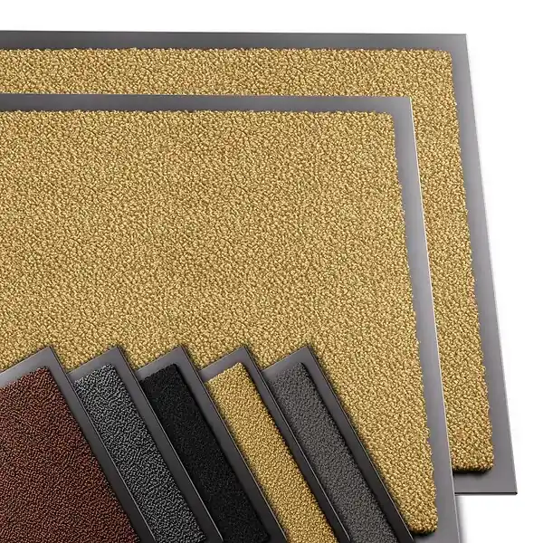 Lot de 2 Tapis de porte paillasson 60x90cm Beige VOUNOT Prix Bas