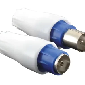 Authentique Fiches coaxiales 9,52 mm male/femelle par 2 SEDEA