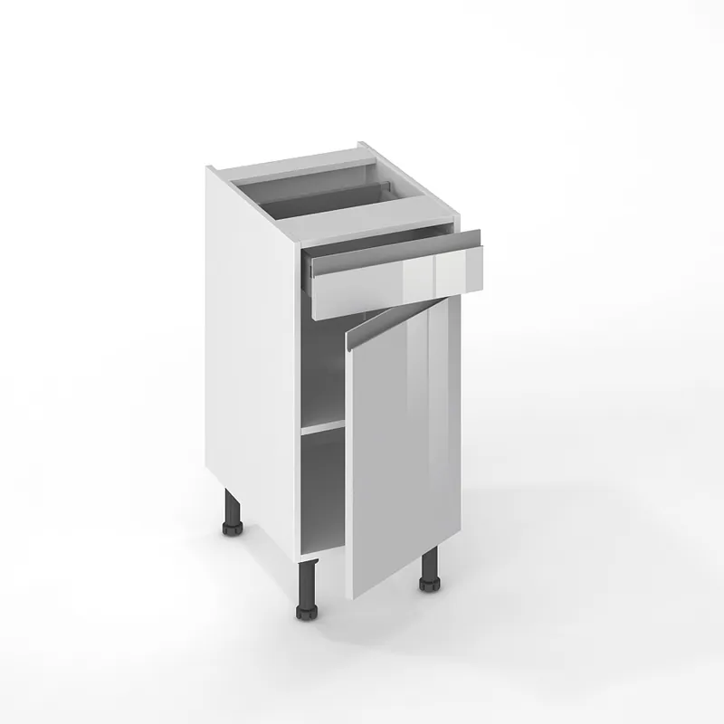 Porte et façade tiroir pour meuble bas de cuisine Jade nuage 70 x 40 cm OFITRES Usine Directe