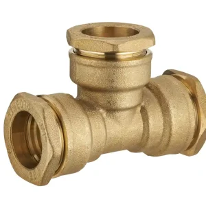 Dernière Chance Raccord laiton Té égal pour tube PE diamètre 32 mm