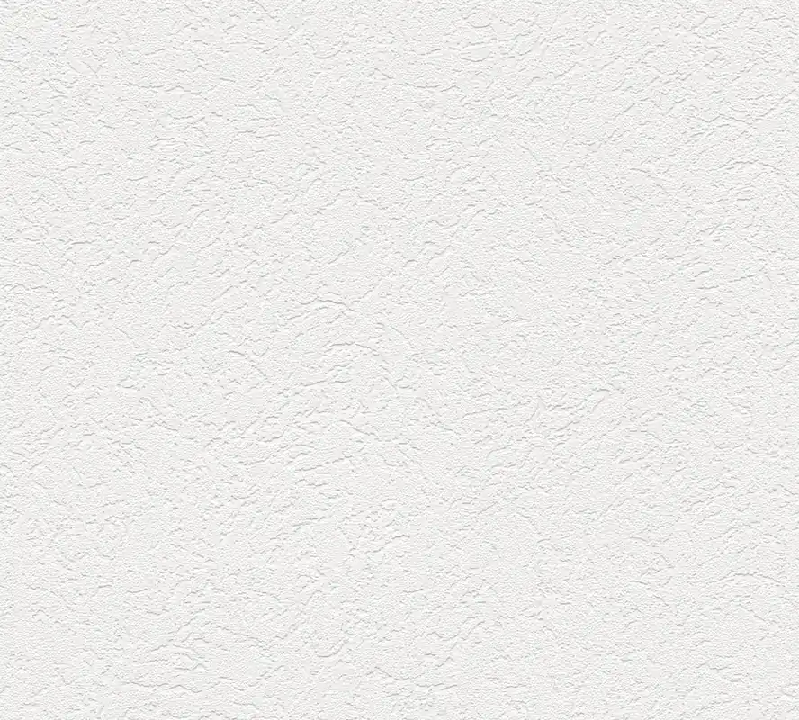 Papier peint expansé effet taloché blanc 53 cm x 10 m AS CREATION Usine Directe