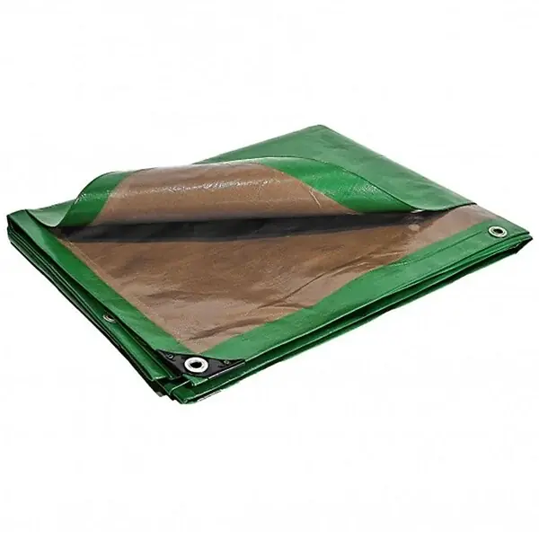 Prix Cassé Bâche pergola 3 x 5 m Verte et Marron Traitée anti UV polyéthylène KZ GARDEN TECPLAST