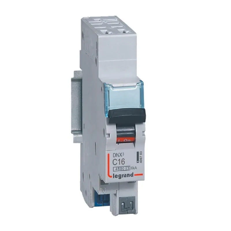 Bon Marché Disjoncteur 16A phase+neutre 4,5 kA bornes automatiques LEGRAND