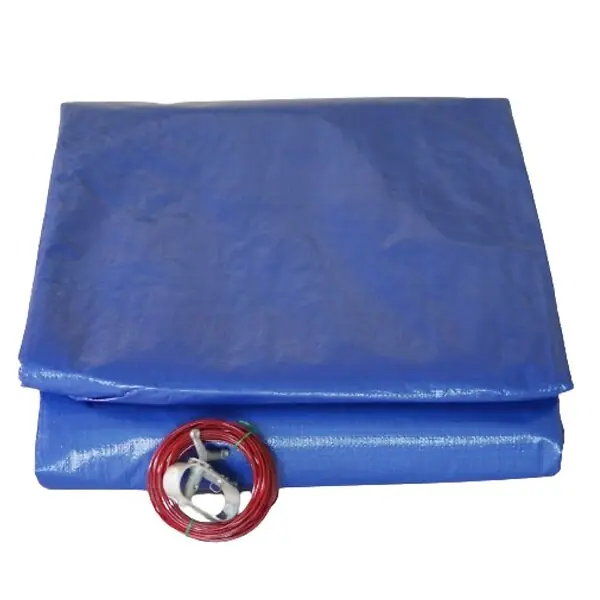 Affaire À Saisir Bache piscine ronde 360 cm pour piscine de 300 cm Bleue et verte Filet d‘écoulement TECPLAST