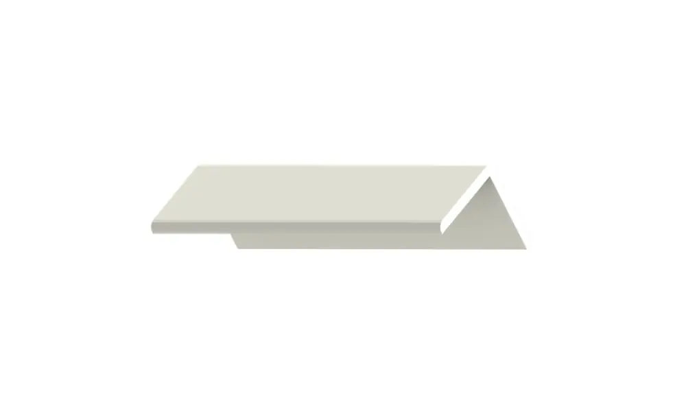 Cornière d‘angle PVC blanc - Ép.25 x l.25 mm - L.2.50 m - TECNOPROFILS Remise