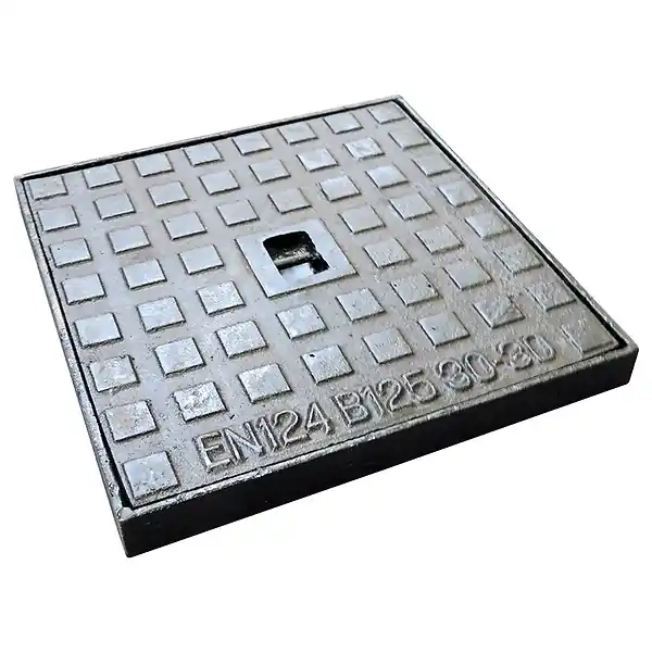 Prix Réduit Tampon de regard fonte B125 - Noir - 300x300mm FITT