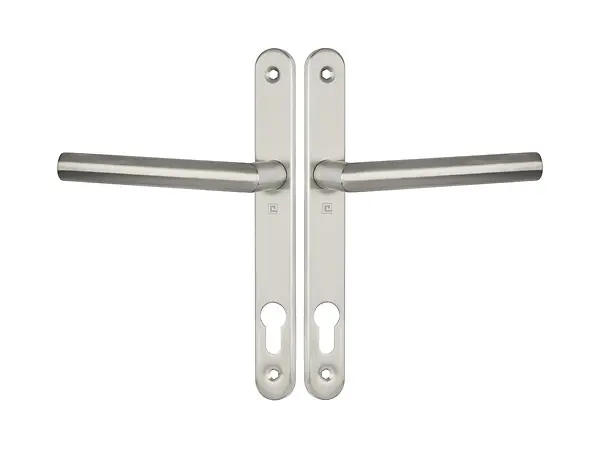 Ensemble 1394 entraxe 92mm sur plaque étroite clé I inox brossé - HERACLES - B-INOX-PE06 Produit De Marque