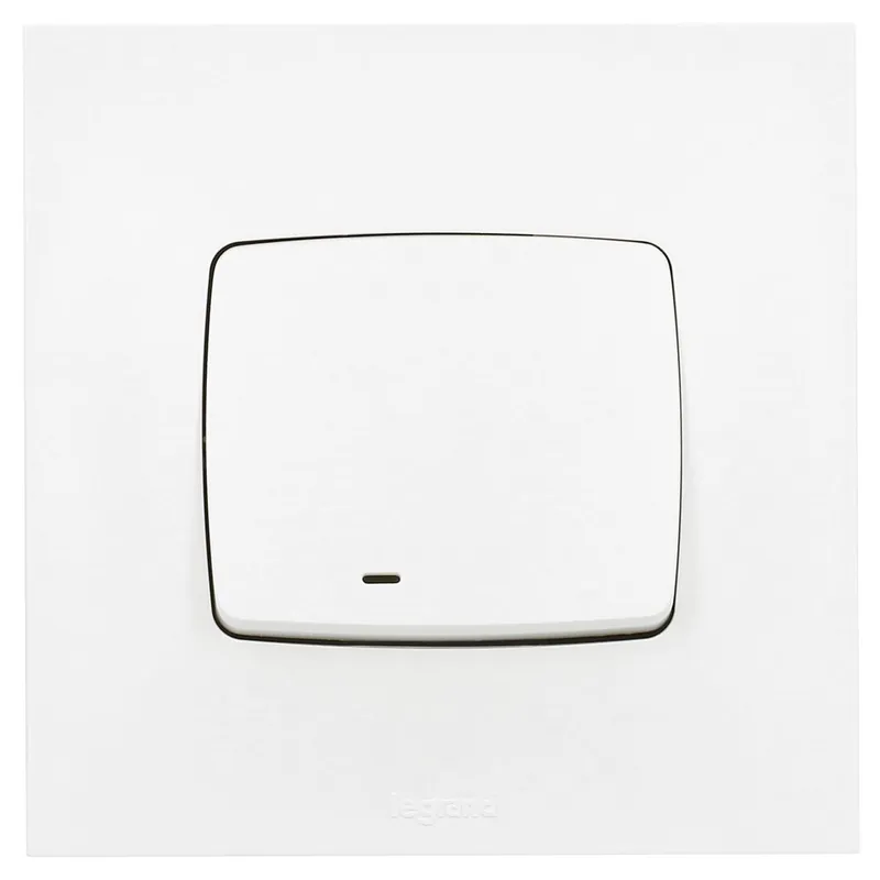 Interrupteur va-et-vient lumineux encastrable 10A complet Blanc - Neptune LEGRAND Offre Du Jour