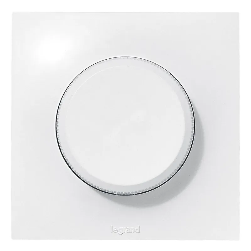 Interrupteur variateur de lumière rotatif encastrable complet Blanc - Neptune LEGRAND Offre Spéciale