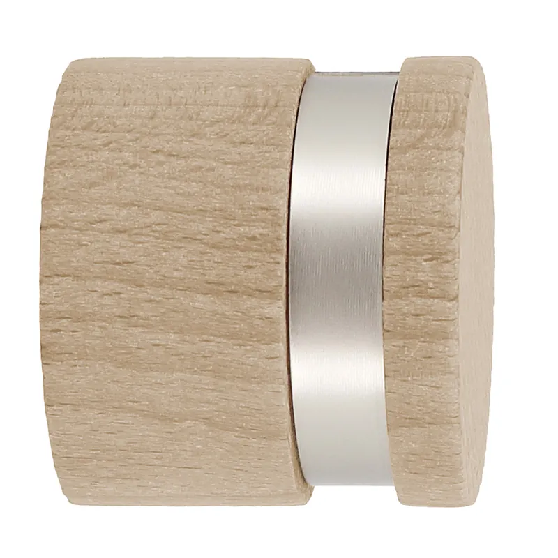 Marque Embout déco bouchon à visser en bois diam 28 mm Finition Bois - MOBOIS