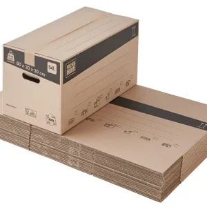 Offre Exclusive Carton de déménagement 54 L 60 x 30 x 30 cm 20 pièces PACK AND MOVE