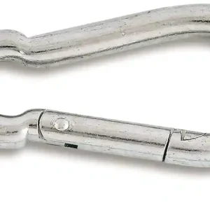 Mousqueton pompier acier zingué diamètre 5 mm longueur 50 mm CHAPUIS Vente Directe