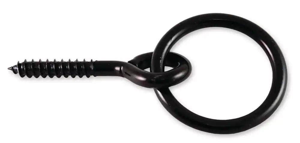 Expédié Aujourd'hui Anneau d‘écurie à vis acier zingué M7 diamètre 50 mm L 50 mm Noir CHAPUIS