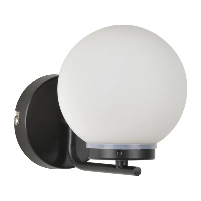 Applique ronde pour salle de bains SWANN noir mat E14 40 W IP 44 - COREP Bon Marché