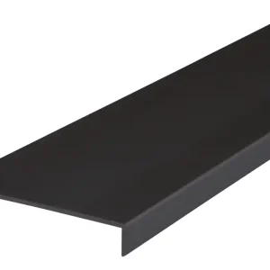 Nez de cloison large aluminium noir - Ép.10 x l.74 mm - L.2.60 m - SPTD Meilleur Choix