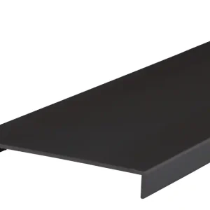 Nez de cloison large aluminium noir - Ép.10 x l.104 mm - L.2.60 m - SPTD Pas Cher