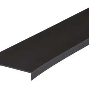 Nez de cloison large aluminium noir - Ép.10 x l.54 mm - L.2.60 m - SPTD Solde