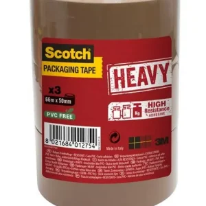 Adhésifs scotch Havane marron 50 mm 66 m par 3 SCOTCH Seulement Aujourd'hui