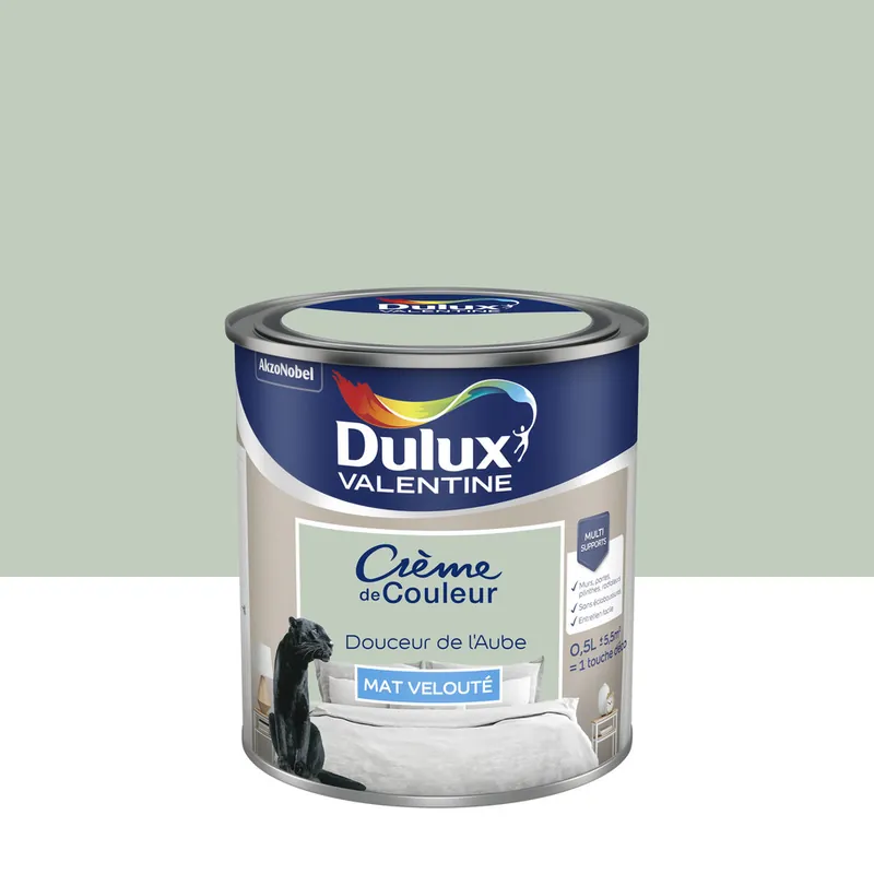 Peinture Crème de Couleur Douceur de l‘Aube mat 500 ml - DULUX VALENTINE Promotion Saisonnière