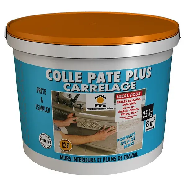 Colle pâte carrelage PRB Colle Pâte Plus - Blanc - 25kg Promotion
